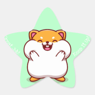 Great Job Kawaii Star Sticker