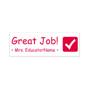 "Great Job!" Marking Rubber Stamp