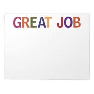 Great Job Multicolored Notepad