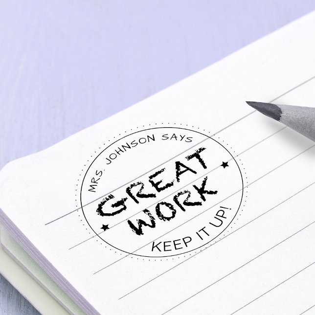 Great Job | Personalized Teachers Rubber Stamp (Great Job | Personalized Teachers Rubber Stamp)