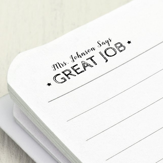 Great Job | Personalized Teachers Self-inking Stamp (Great Job | Personalized Teachers Self-inking Stamp)