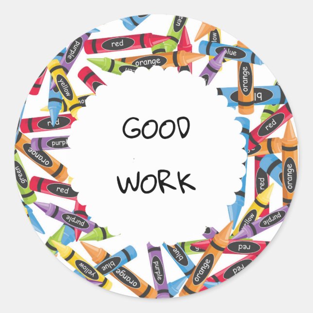 Great Job School Sticker (Front)