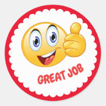 great job sticker for kids, Zazzle