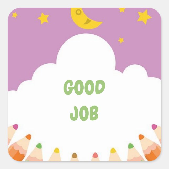 Great Job School Sticker (Front)