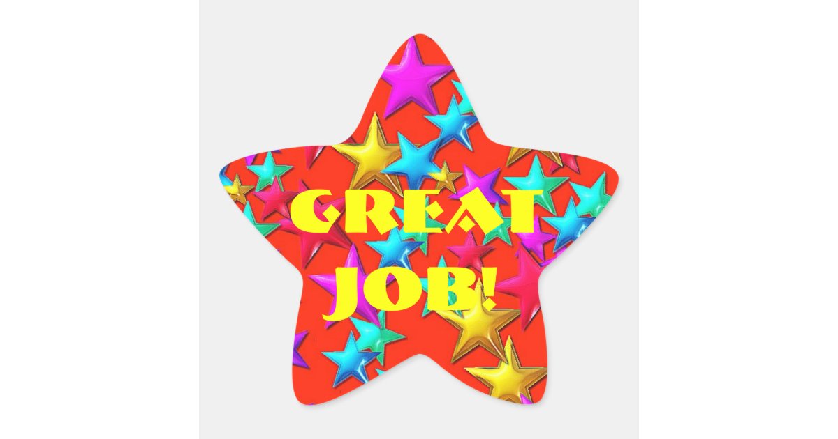 great job star sticker zazzle com religious christmas gifts