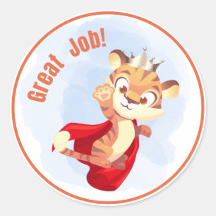 Great Job! Super Tiger Sticker