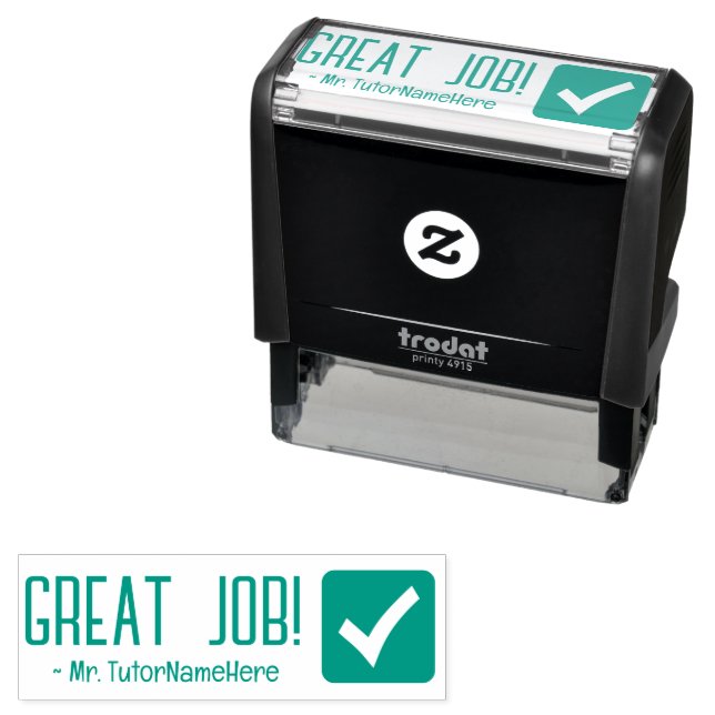 "GREAT JOB!" Tutor Feedback Rubber Stamp (In Situ)