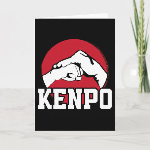 Great Kenpo Karate Fist Design Japanese Martial Ar Card