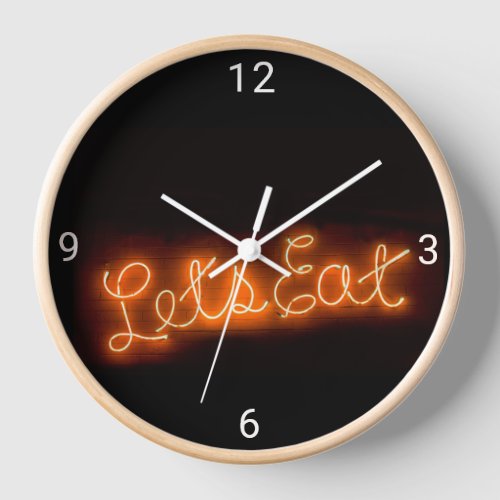 Great Kitchen Clock with colored words