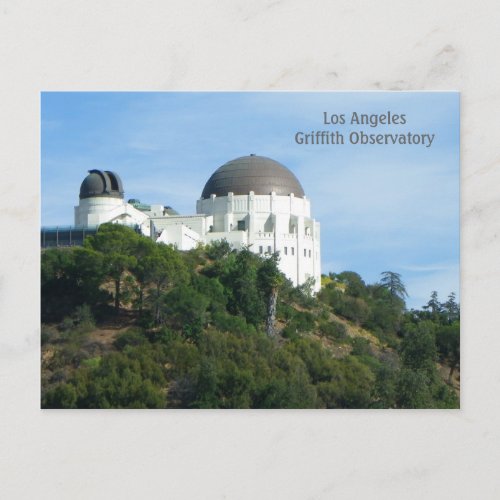 Great LA Griffith Observatory Postcard Postcard