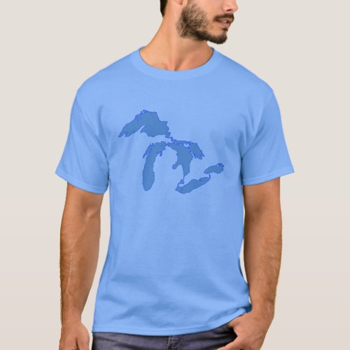 Great Lakes Alone _ Blue T_Shirt