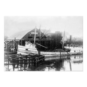 Great Lakes barge steamer George C. Markham Photo Print