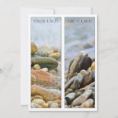 Great Lakes Beach Stones Nature Art Bookmark (Front)