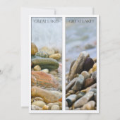 Great Lakes Beach Stones Nature Art Bookmark (Back)