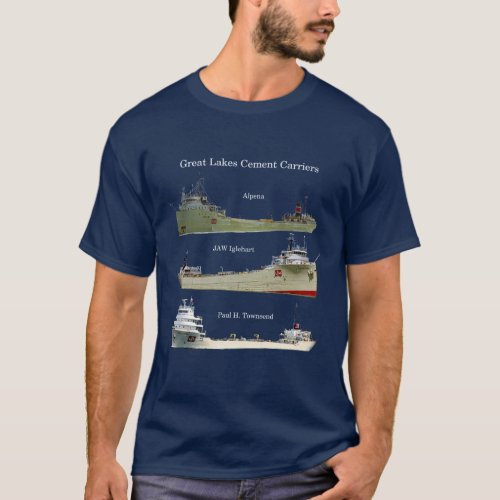 Great Lakes Cement Carriers shirt dark