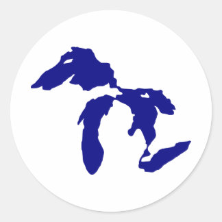 Great Lakes Classic Round Sticker