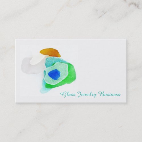 Great Lakes Colorful Lake Michigan Beach Glass Business Card