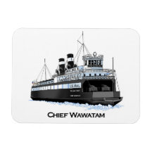 Great Lakes ferry Chief Wawatam breaking ice
