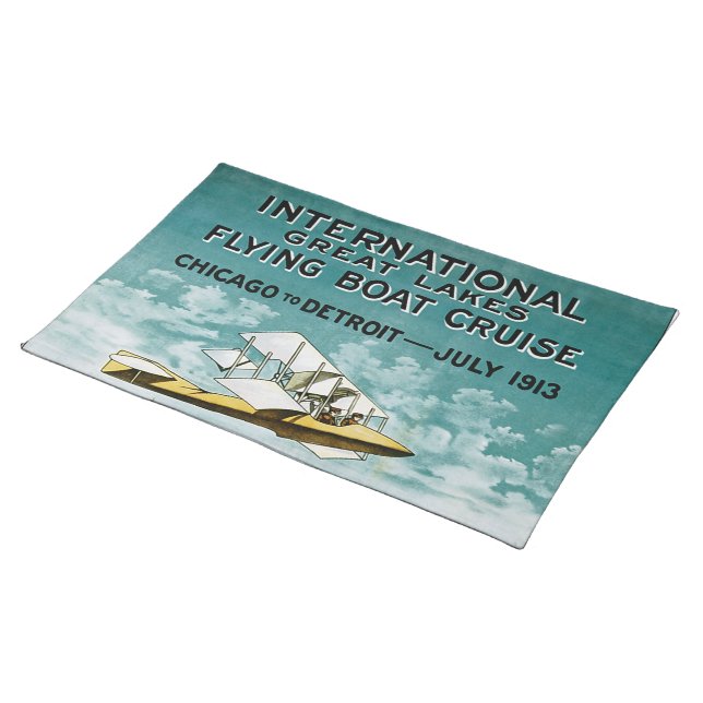 Great Lakes Flying Boat Placemat (On Table)