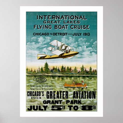 Great Lakes Flying Boat Poster