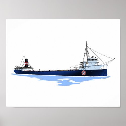 Great Lakes freighter Algosoo 1 Poster