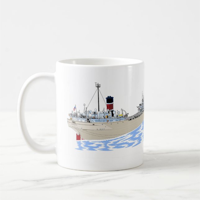 Great Lakes freighter Alpena Coffee Mug (Left)