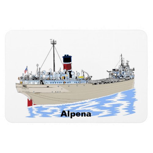 Great Lakes freighter Alpena Magnet