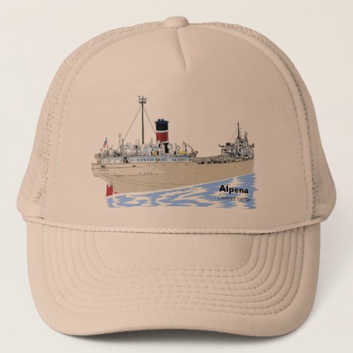 Great Lakes freighter Alpena Trucker Hat