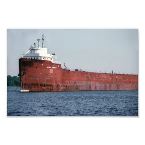 Great Lakes freighter Alva C Dinkey Photo Print