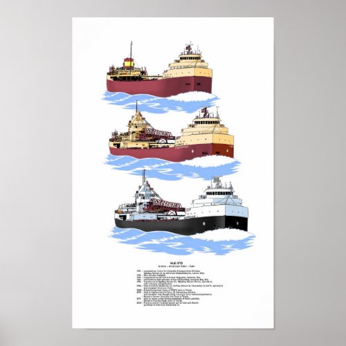 Great Lakes freighter American Valor history Poster