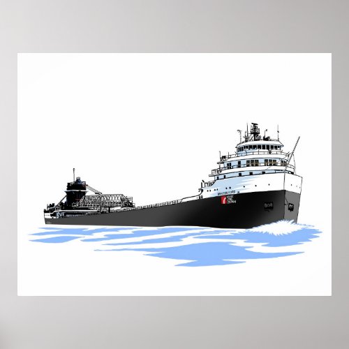 Great Lakes Freighter Benson Ford 2 Poster