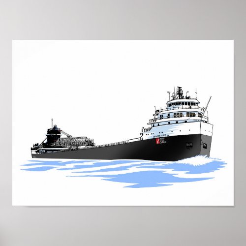 Great Lakes Freighter Benson Ford 3 Poster