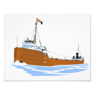 Great Lakes freighter Canopus (Interlake) Photo Print