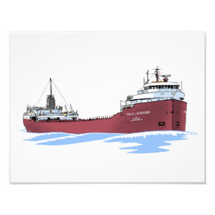 Great Lakes freighter Charles L. Hutchinson Photo Print