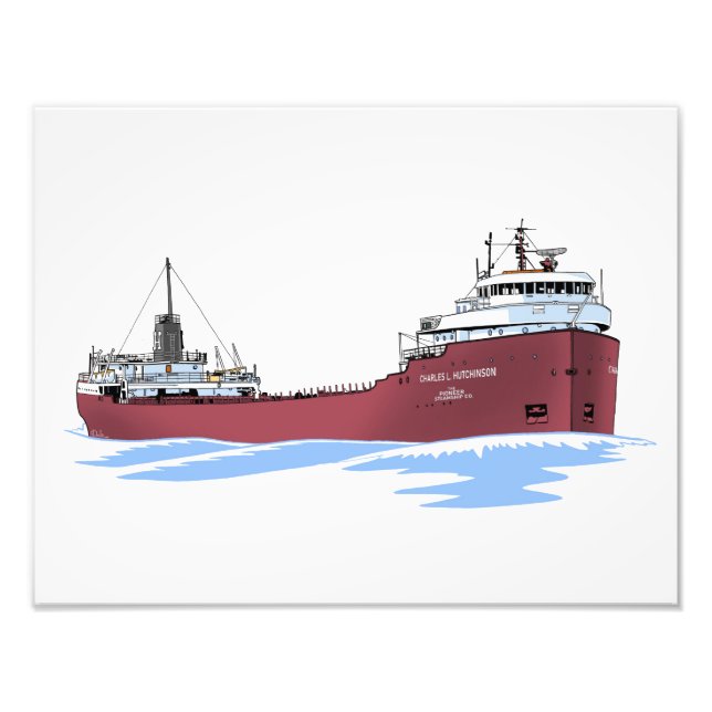 Great Lakes freighter Charles L. Hutchinson Photo Print (Front)