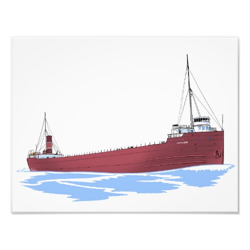 Great Lakes freighter DM Philbin Photo Print