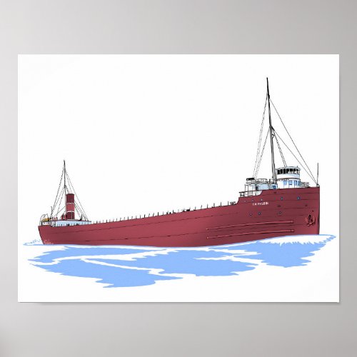Great Lakes freighter DM Philbin Poster