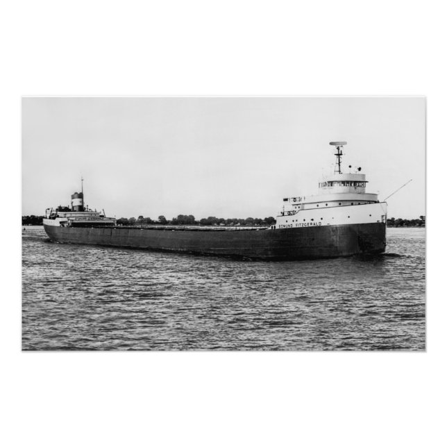 Great Lakes Freighter Edmund Fitzgerald Photo Print (Front)