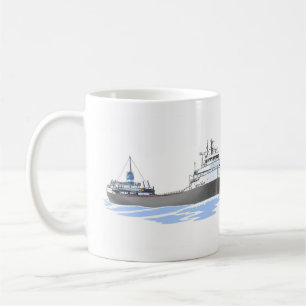 Great Lakes Freighter Ernest R. Breech Coffee Mug