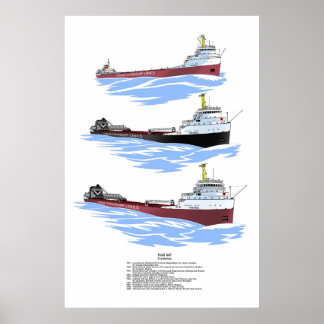 Great Lakes freighter Frontenac history Poster