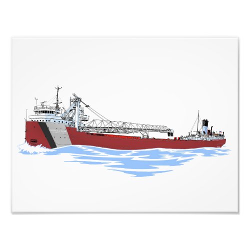 Great Lakes Freighter George A Sloan Key GLF Photo Print