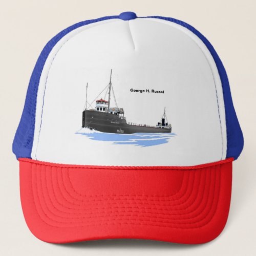 Great Lakes freighter George H Russel Trucker Hat