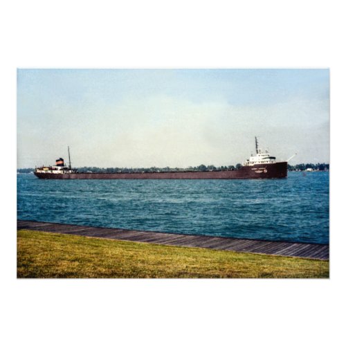 Great Lakes freighter Harry Coulby Photo Print