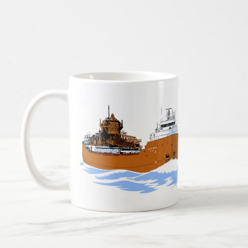 Great Lakes freighter Hon James L Oberstar Coffee Mug