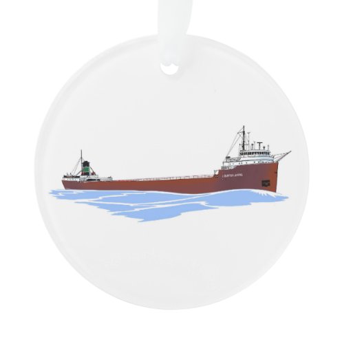 Great Lakes freighter J. Burton Ayers Kinsman Ornament