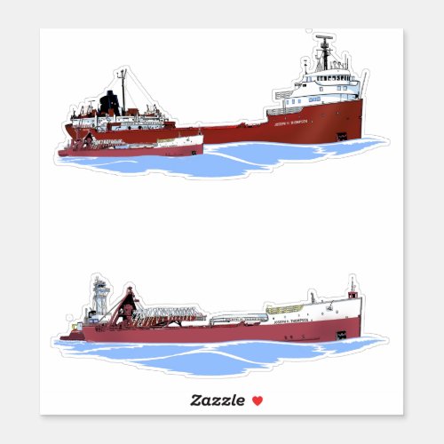 Great Lakes freighter Joseph H Thompson Sticker