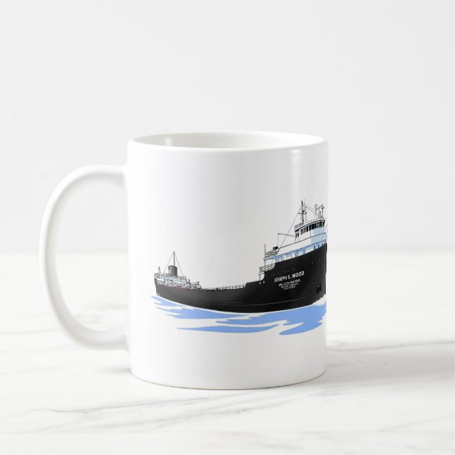 Great Lakes freighter Joseph S. Wood Coffee Mug (Left)