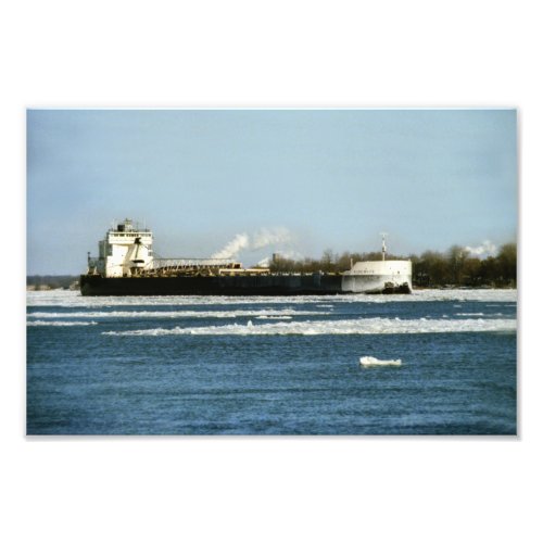 Great Lakes freighter Lee White Photo Print