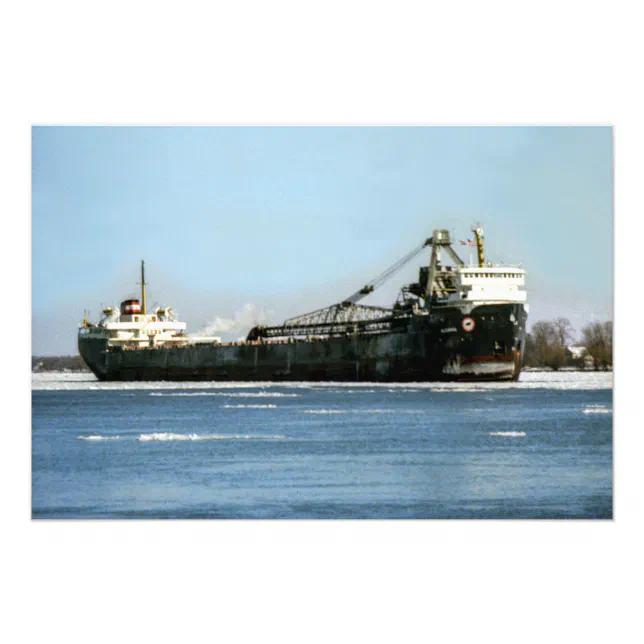 Great Lakes freighter MC Algorail Photo Print | Zazzle