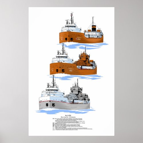 Great Lakes freighter Michipicoten history Poster